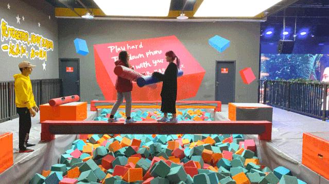 蹦床公园90米魔鬼滑梯,翼动蹦床公园滑梯