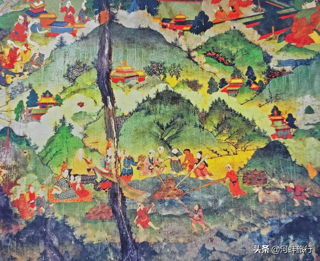 布达拉宫壁画西藏历史,吐蕃国布达拉宫壁画