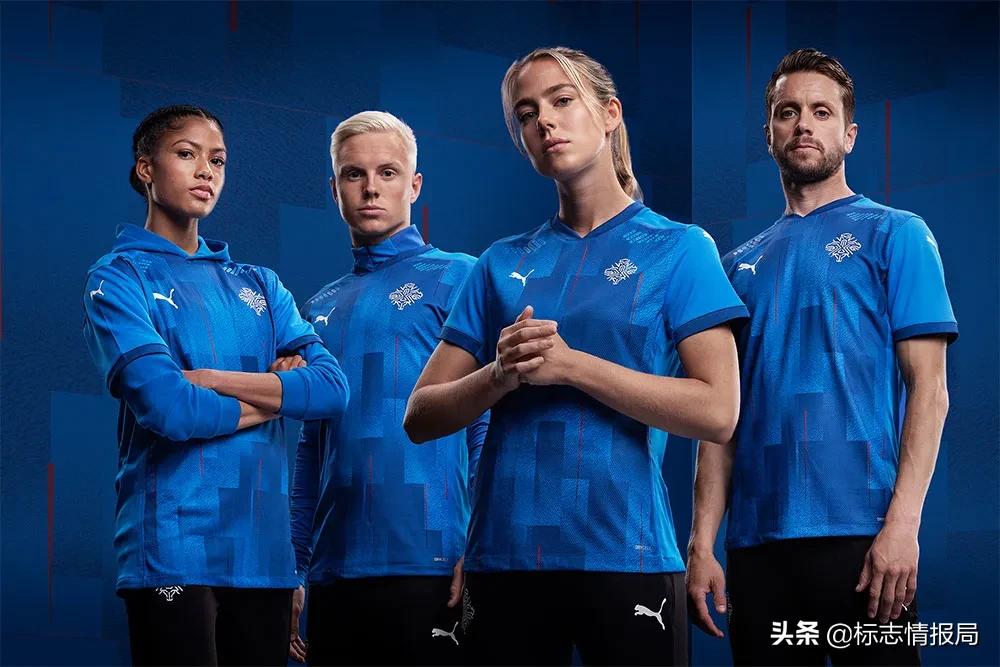 冰岛国足启用新LOGO,图形融合冰岛四大守护神