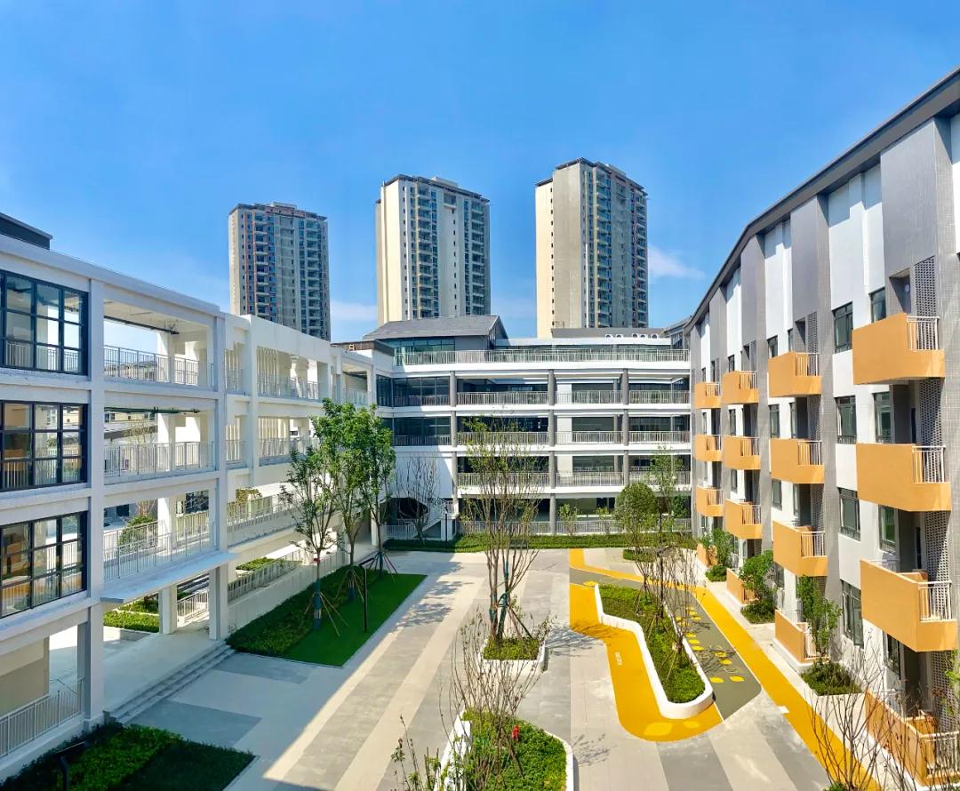 成都龙江路小学新城分校,龙江路小学新津分校的动工