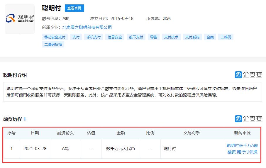 随行付最新业绩,随行付2021年业绩曝光