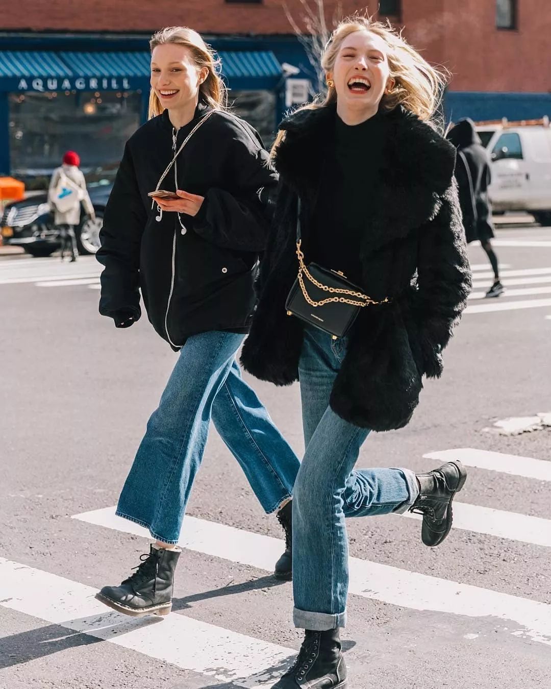 秋冬马丁靴显高显瘦穿搭技巧,短腿粗腿穿马丁靴