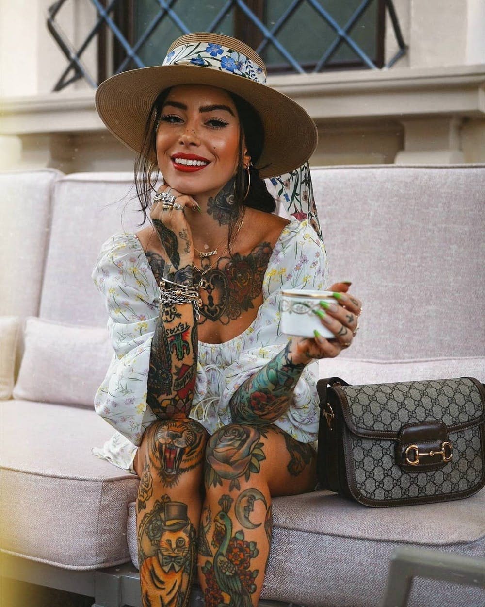 gucci马衔扣单肩包照片,gucci互扣式双g迷你手袋经典款