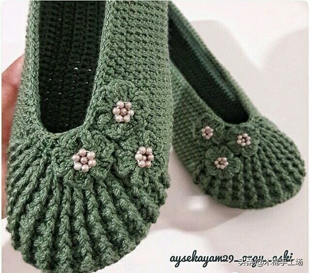 春天来了给自己添一双好鞋吧,春夏鞋子钩单鞋简单钩法