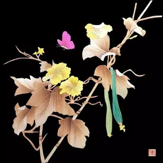 麦秆画芦苇画,最好看的麦秆画