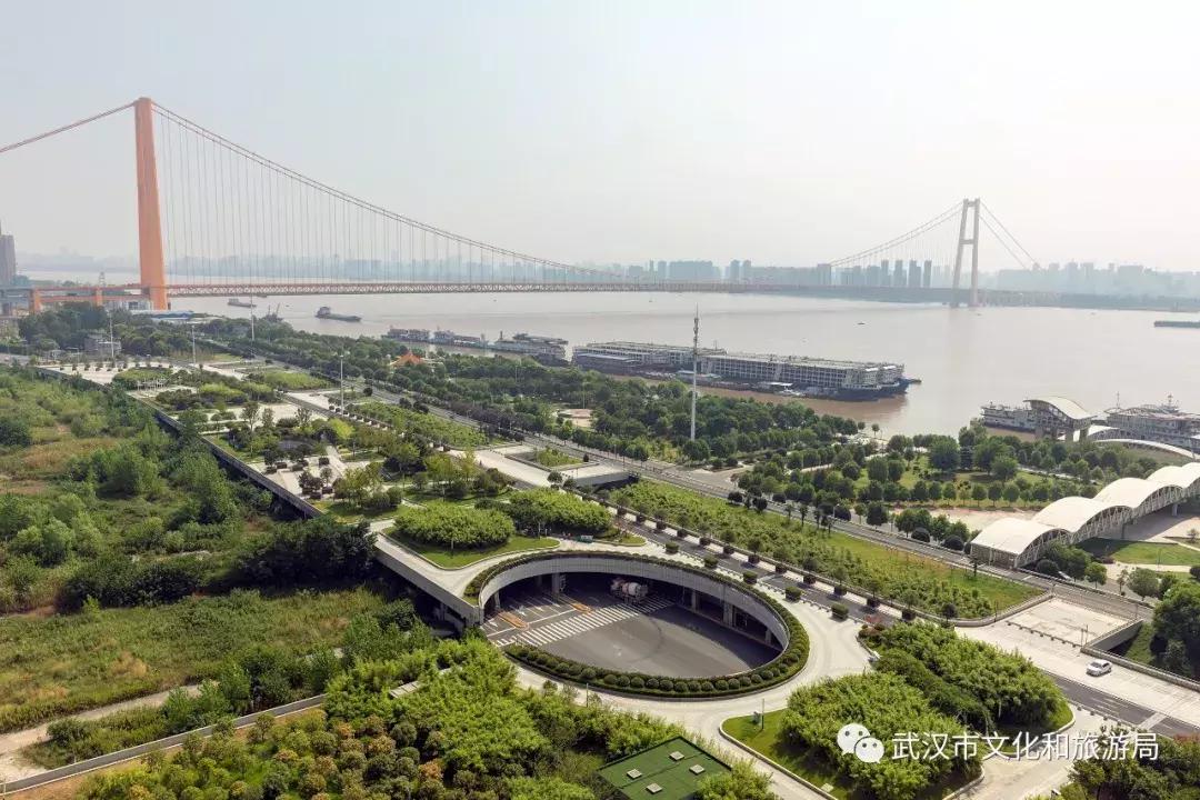 鹦鹉洲长江大桥桥下公园,汉阳鹦鹉洲长江大桥公园