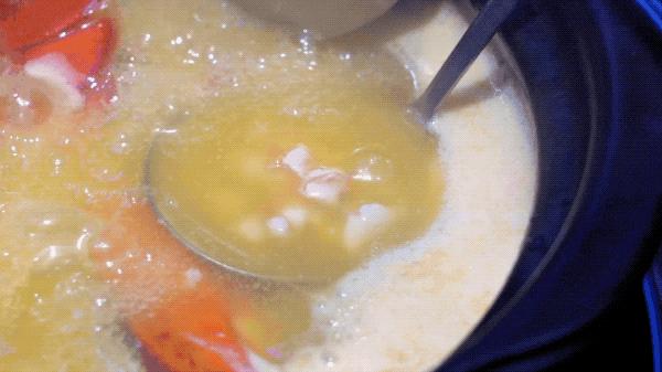 简易龙虾汤泡饭,打边炉花胶鸡汤泡饭做法