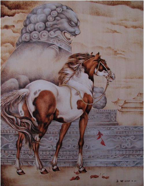 烙画作品大全集,烙画精品100幅