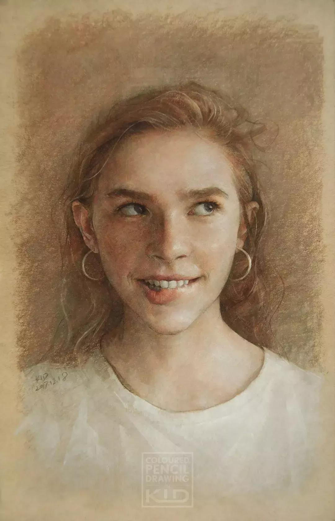 彩铅画的震撼,让人惊艳的彩铅作品