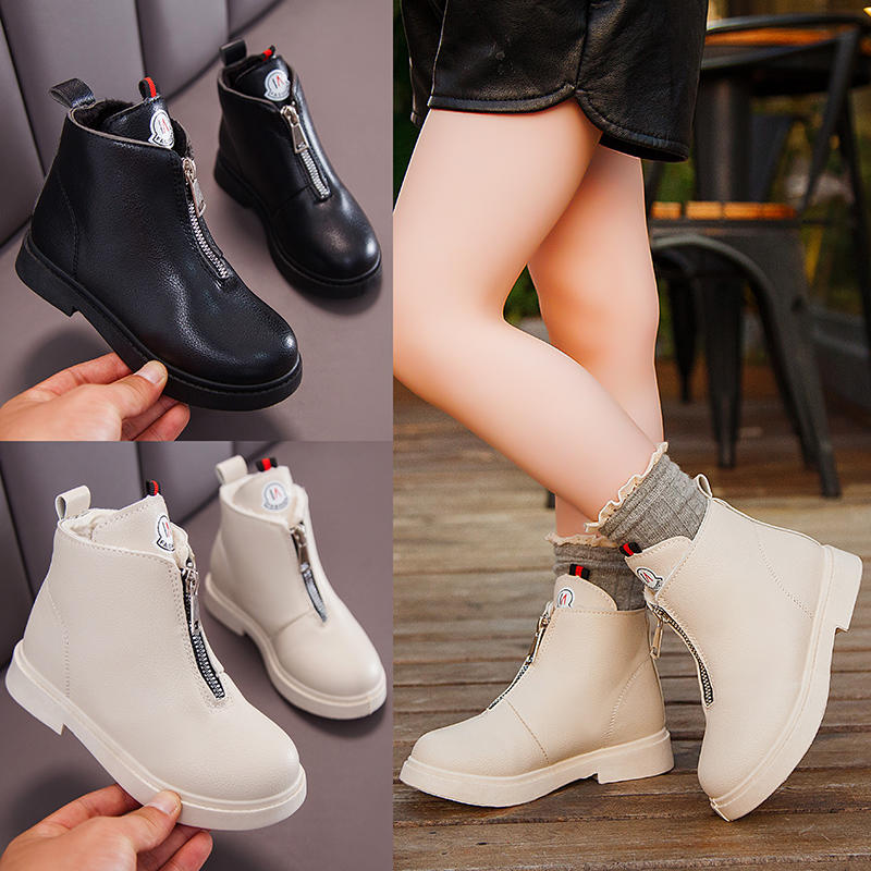 男童冬季马丁靴新款2022爆款,童鞋1-3岁冬季马丁靴白色