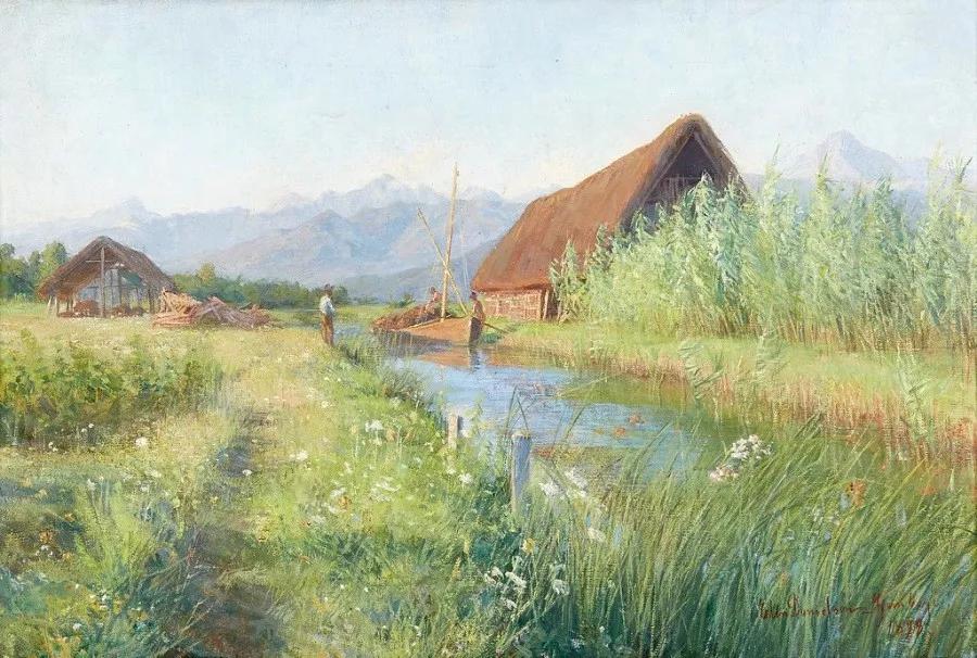 芬兰艺术家唯美人物油画,芬兰女性艺术家