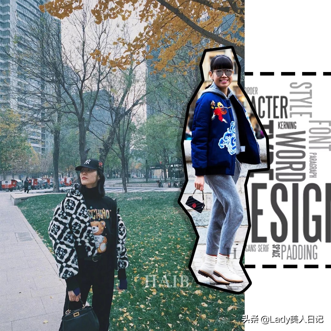 黑色落肩卫衣裤子搭配微胖女生,微胖卫衣搭打底裤穿搭