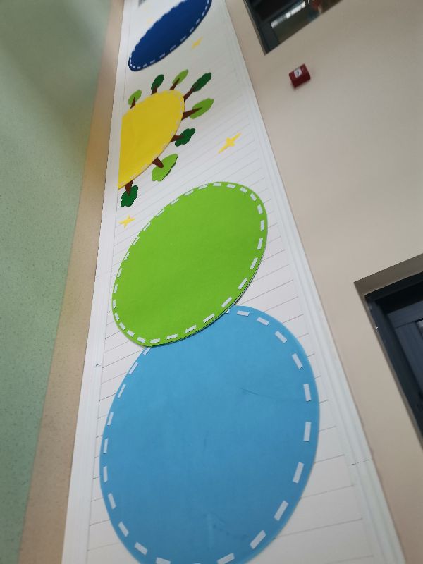 幼儿园星球星空主题墙,幼儿园走廊环创创意主题墙