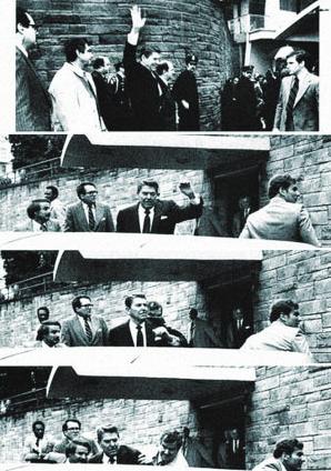 里根遇刺的真实原因,里根总统遇刺案保镖挡子弹