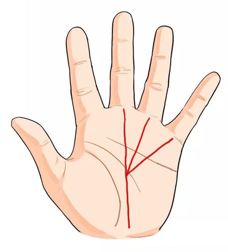 最命苦的手相手型,手中间一条直纹是什么手相