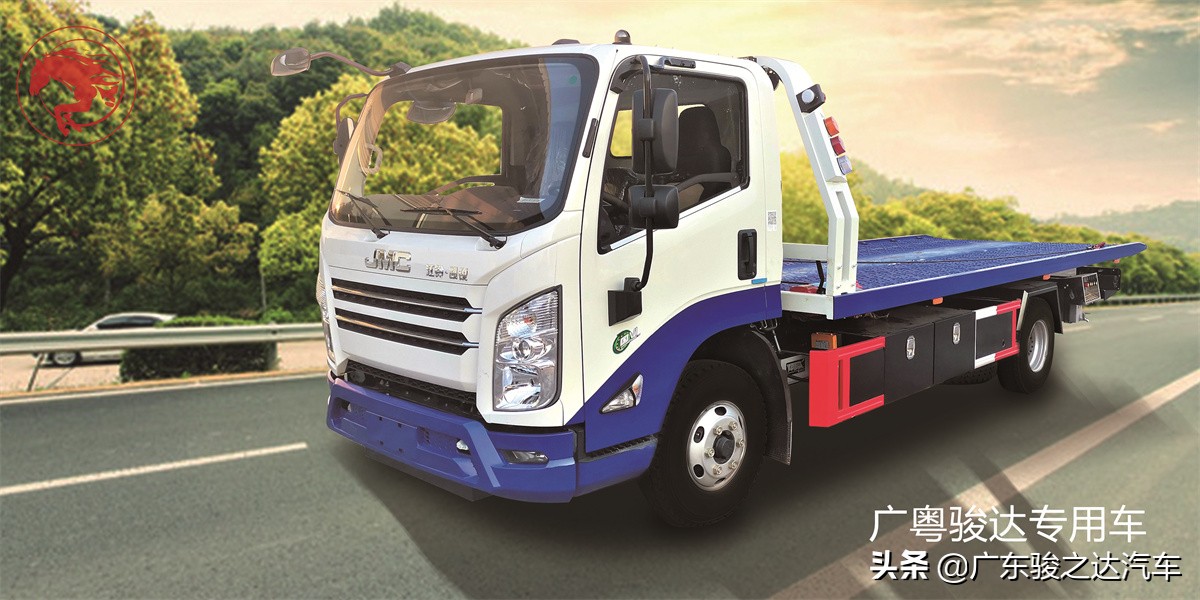 蓝牌平板清障车价钱,选购指南一拖二平板清障车费用