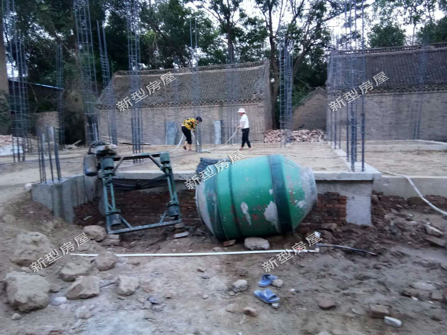 农村建房用砖做基础,农村建房条形基础施工方法