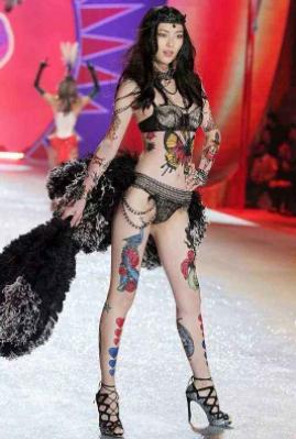 刘雯维密秀有几个翅膀合集,刘雯维密试装采访