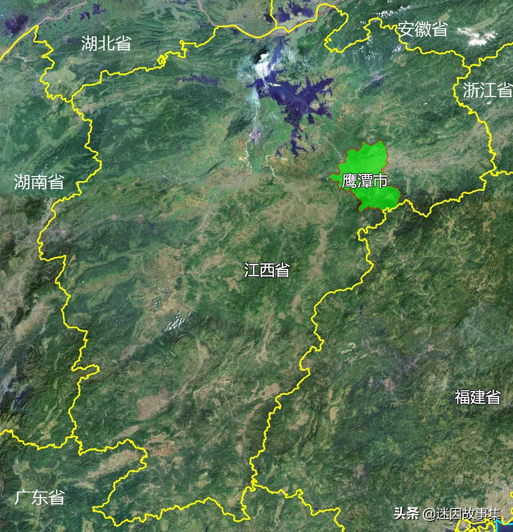 鹰潭地形图,江西省鹰潭市地图全图