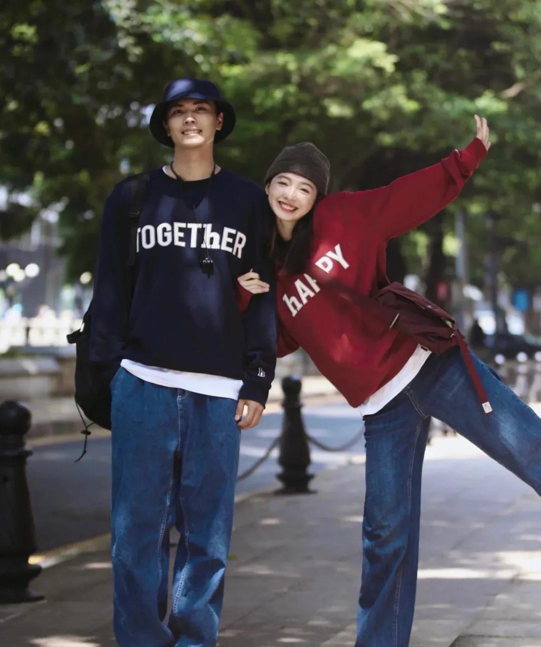 高级感情侣穿搭夏天,情侣秋季穿搭