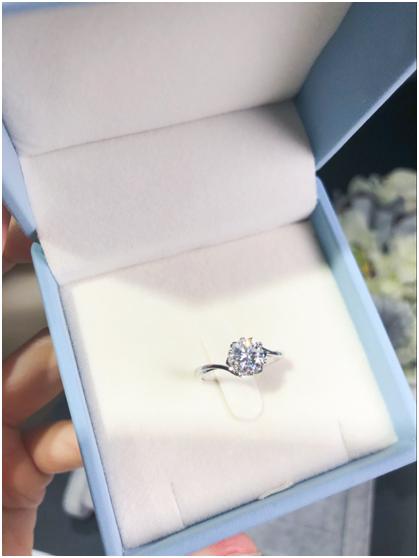 新宝蓝色莫桑钻,莫桑钻40d色