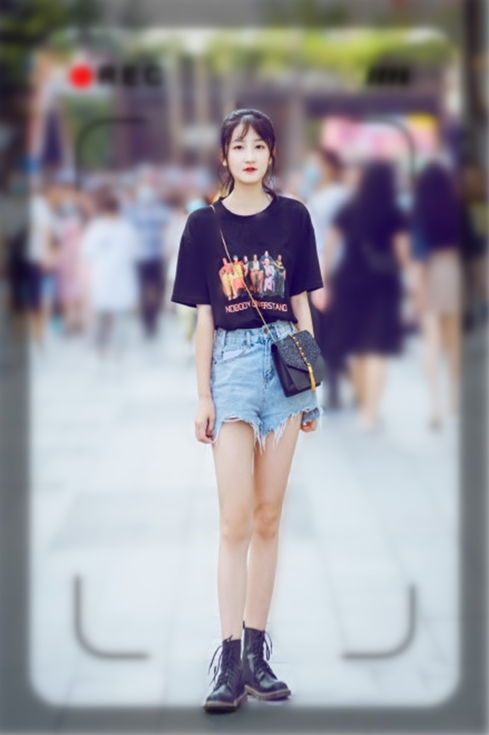 大长腿牛仔短裤,牛仔短裤夏天穿着方便更好搭配