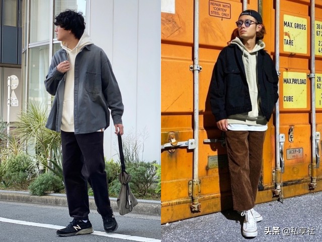 冬季黑色灯芯绒直筒裤怎么穿搭,日系杏色灯芯绒裤秋冬搭配