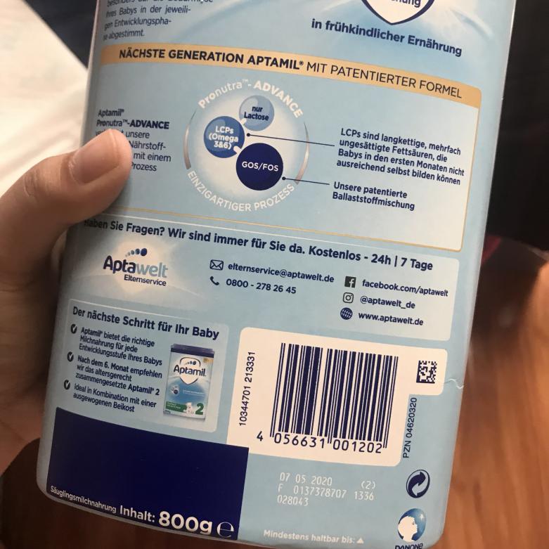 爱他美白金版奶粉配方表,爱他美婴幼儿配方奶粉