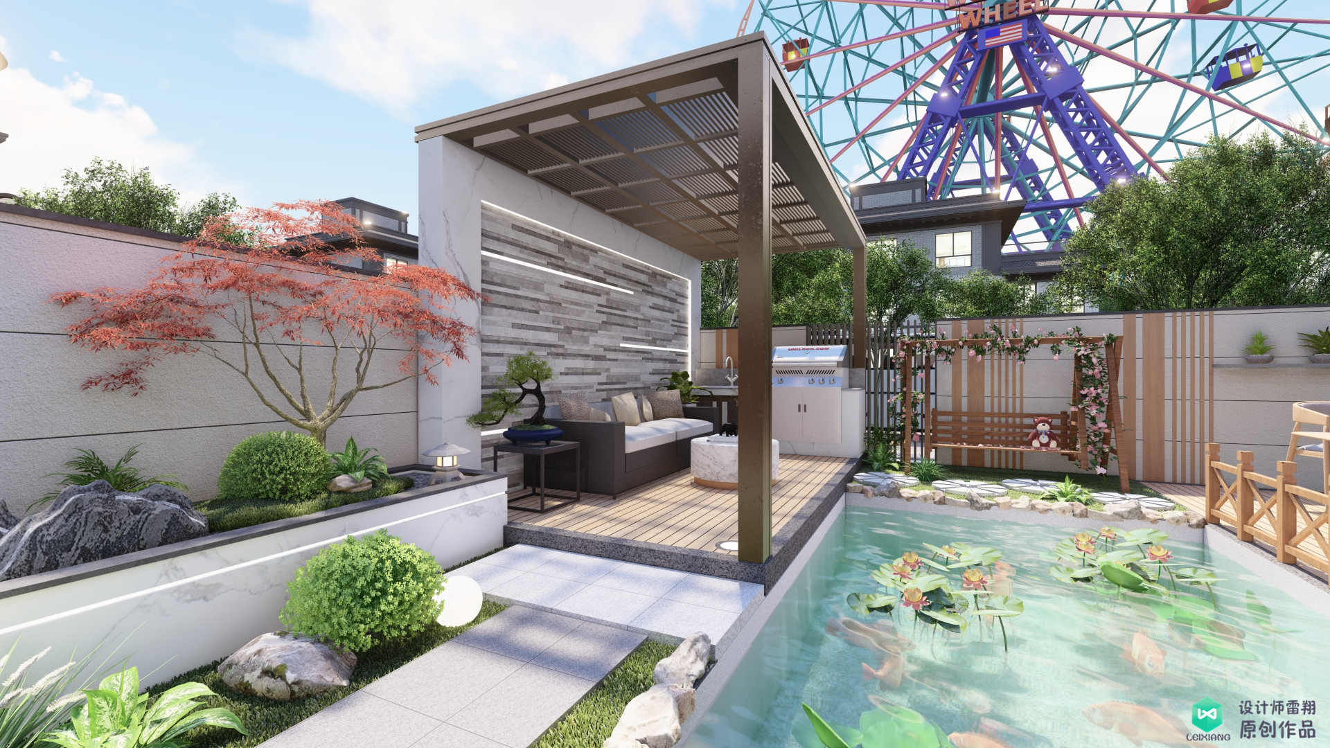 农村小院改造简单实用小花园,家庭小院小花园改造