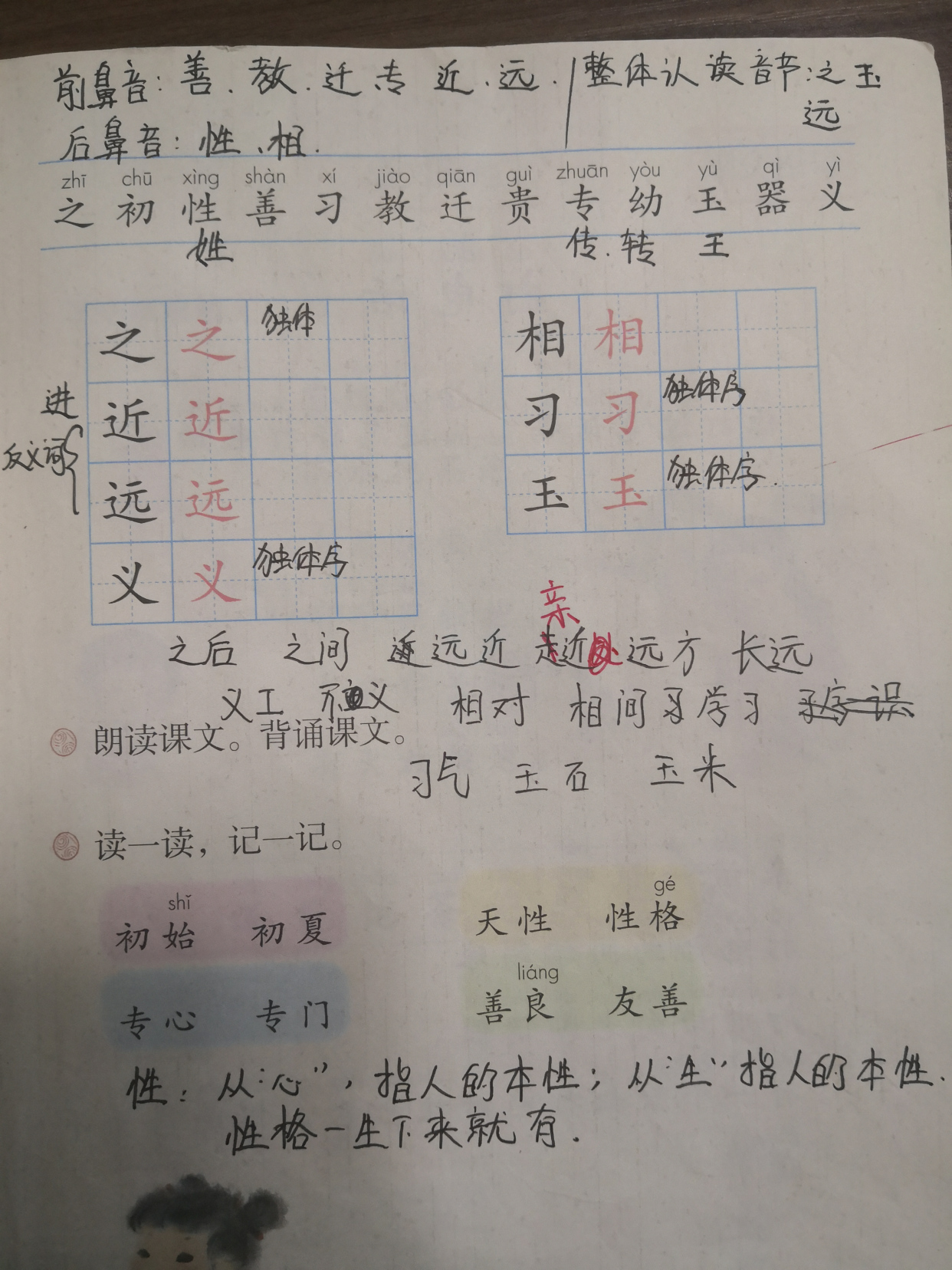 一年级下册识字8人之初,一年级下册识字8人之初的生字