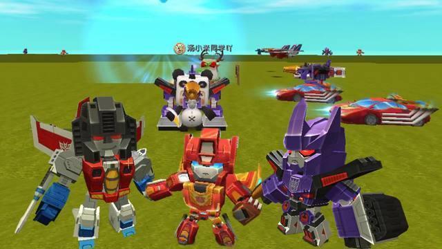 沙盒世界迷你版,迷你世界新上线的四个变形金刚