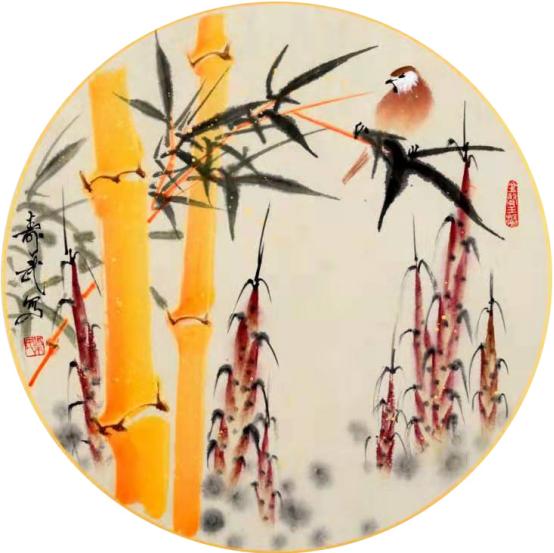 金竹画名家,柴寿武金竹国画技法