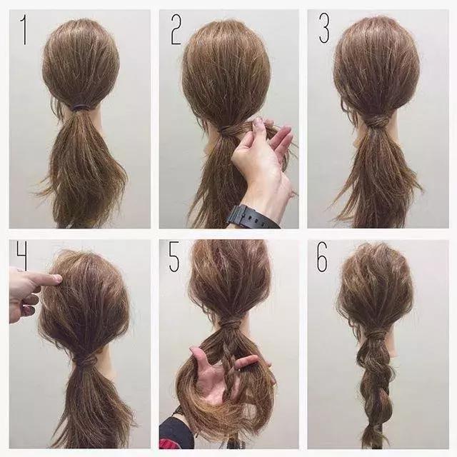 女神瀑布编发教程图解,一款附有知性女神气质的编发教程