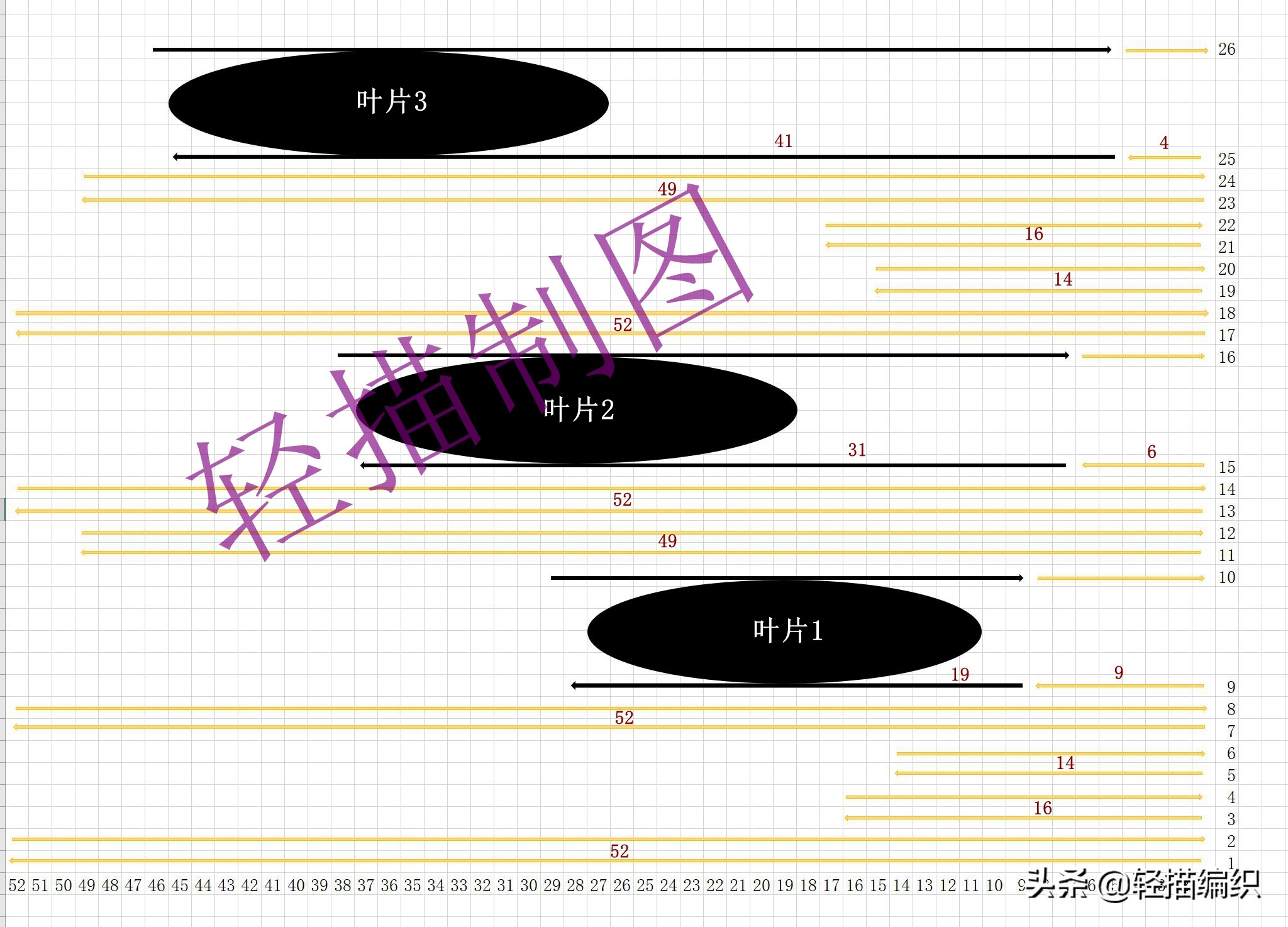 棒针花样帽子图片,达西妈妈双色叶子花帽子教程