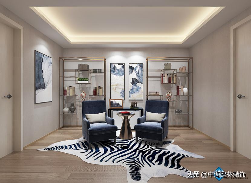 400方别墅现代轻奢装修,北京别墅装修设计现代轻奢