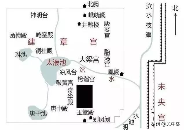 唐朝和秦朝汉朝的宫殿在哪,秦汉关中宫殿分布图