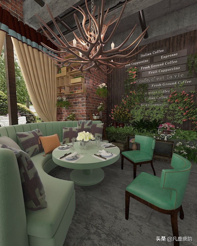 空间咖啡馆这样设计精致感十足,工业风格咖啡馆装修