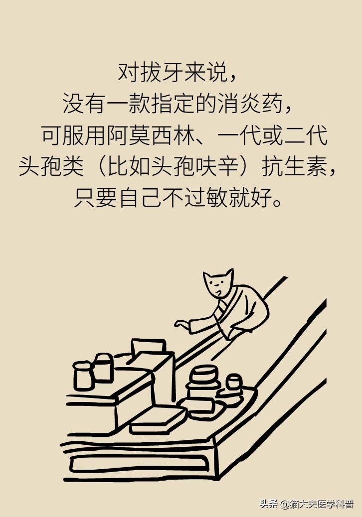 拔牙后疼痛可以用什么消炎药,拔牙后疼用吃什么消炎药