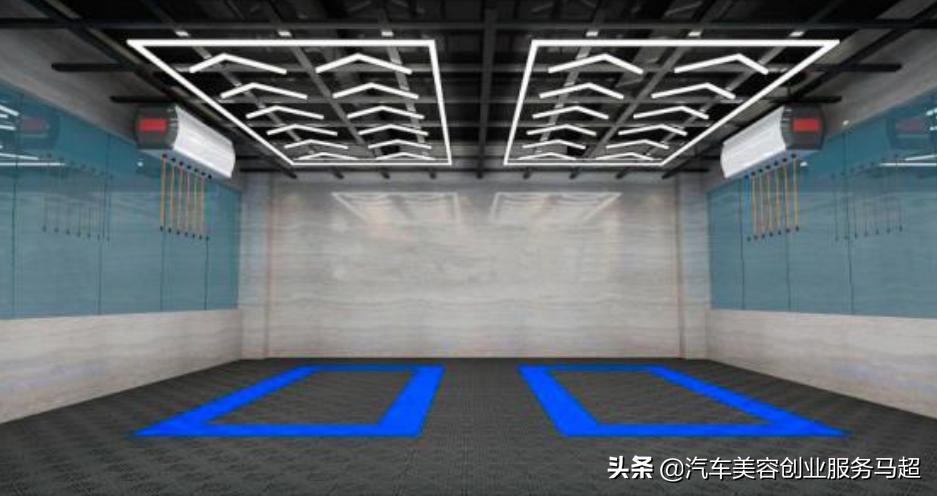 汽车美容贴膜店灯,汽车美容贴膜灯光