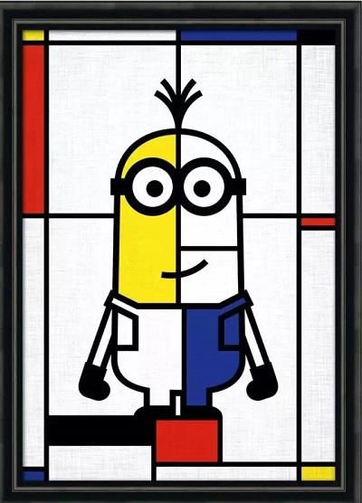 蒙德里安的线条画,蒙德里安逻辑方块技巧