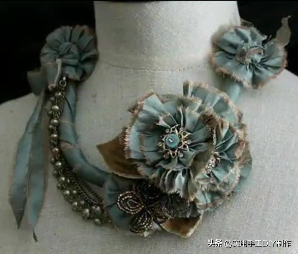 颈饰diy教程,漂亮的颈部装饰品
