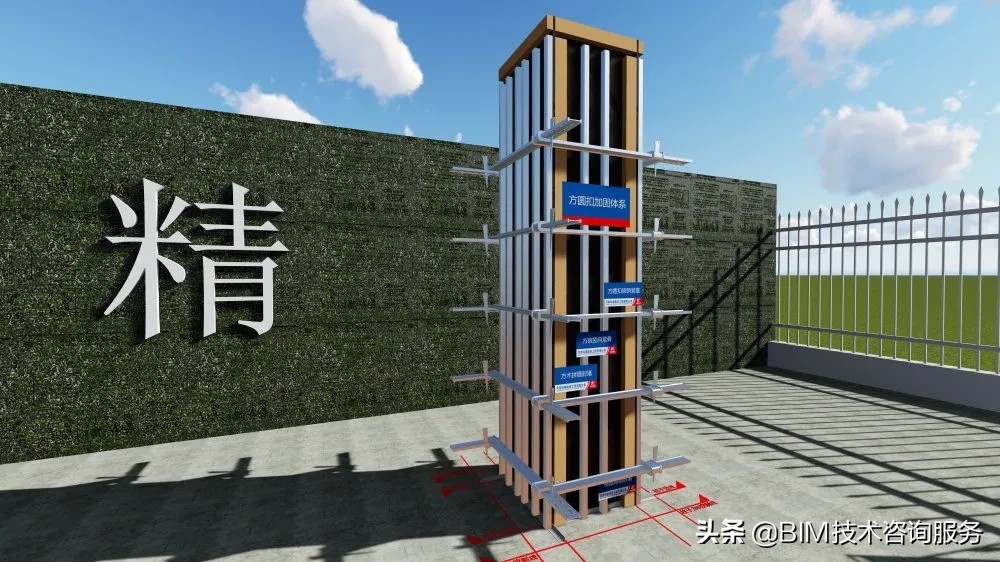 bim建筑样板和结构样板建立,施工方案bim模型配图