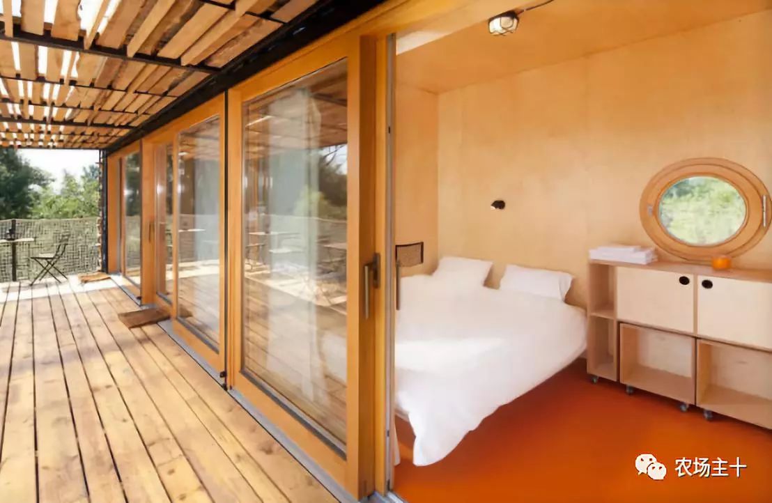 大型农场建造,家庭农场可以放置集装箱做民宿
