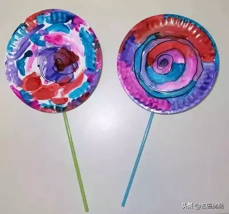 长方形创意纸盘美工作品,纸盘子手工秋天