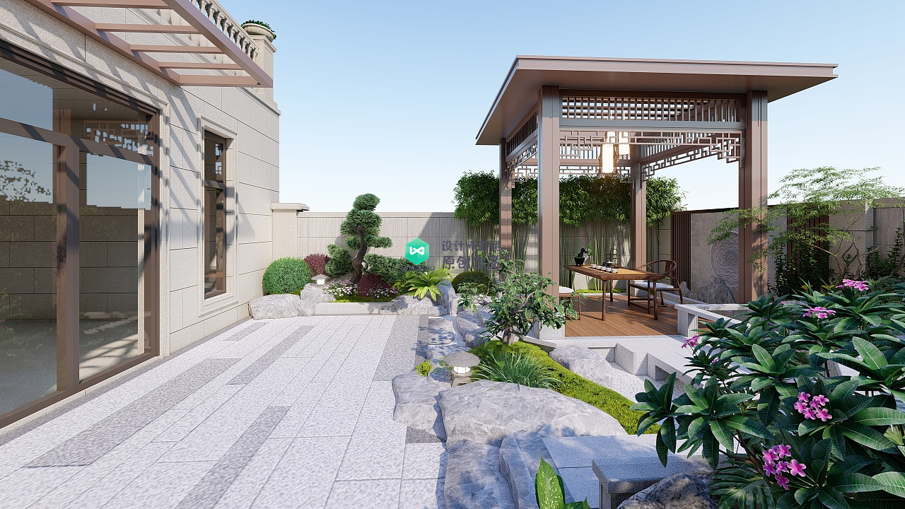 庭院凉亭设计,庭院景观凉亭制作过程