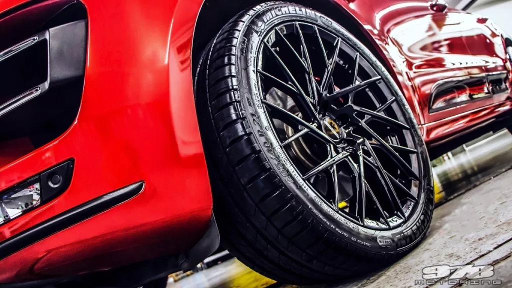 改装保时捷黑色rs轮毂,保时捷黑武士轮毂改装