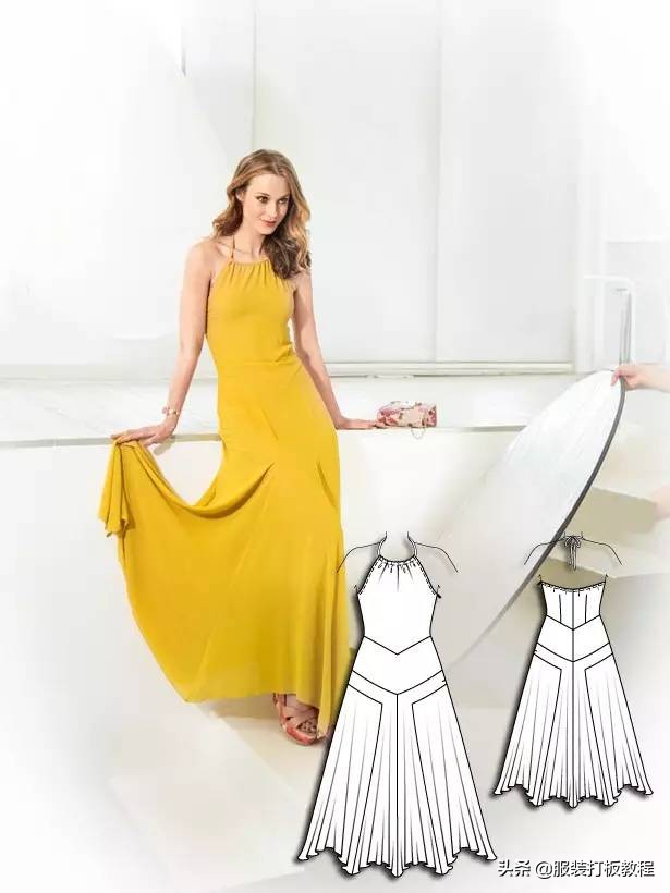 时装设计图手绘教程,服装制版图案大全