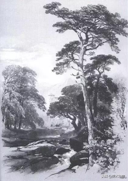 40张经典素描,40张经典素描风景图快拿去临摹吧