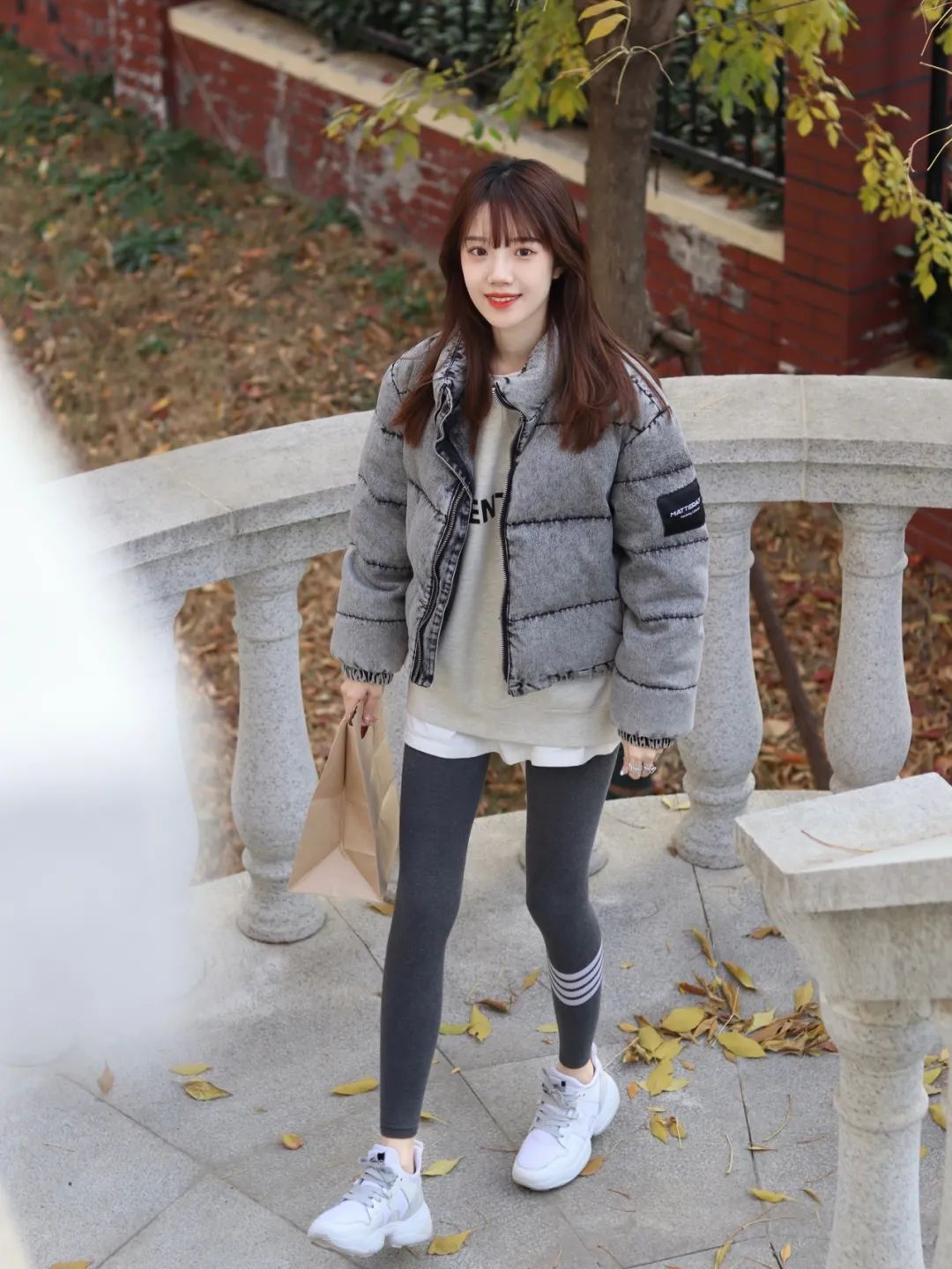 温柔又保暖的穿搭学生党女,冬季保暖时尚穿搭小个子学生