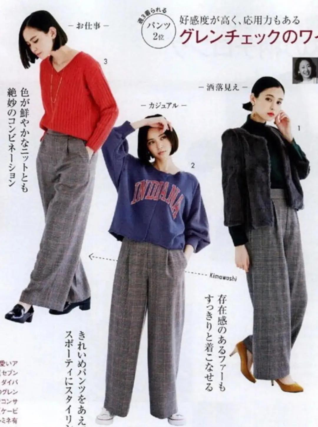 梨形身材穿爆火的大裤腿裤子,梨形身材阔腿裤版型选择